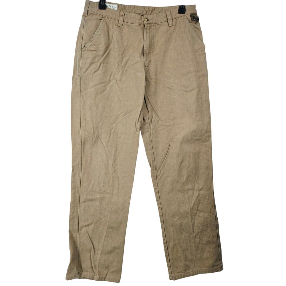 Orvis heavy twill canvas utility field pants Outdoor Hiking Work gorp 36x34 4238